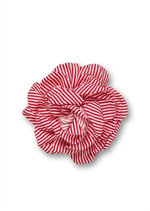 MN rose brooch Stripe Red/White Mads Nørgaard 